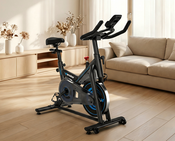 Wenoker JC318 magnetic exercise bike with whisper quiet spin bike technology for apartment living and smooth resistance.