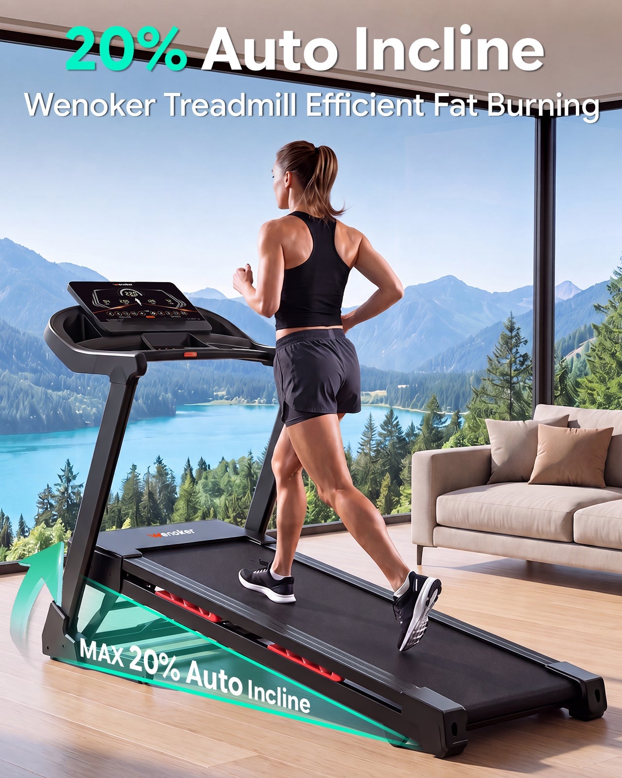 Wenoker X-T510M Laufband klappbar mit Steigung