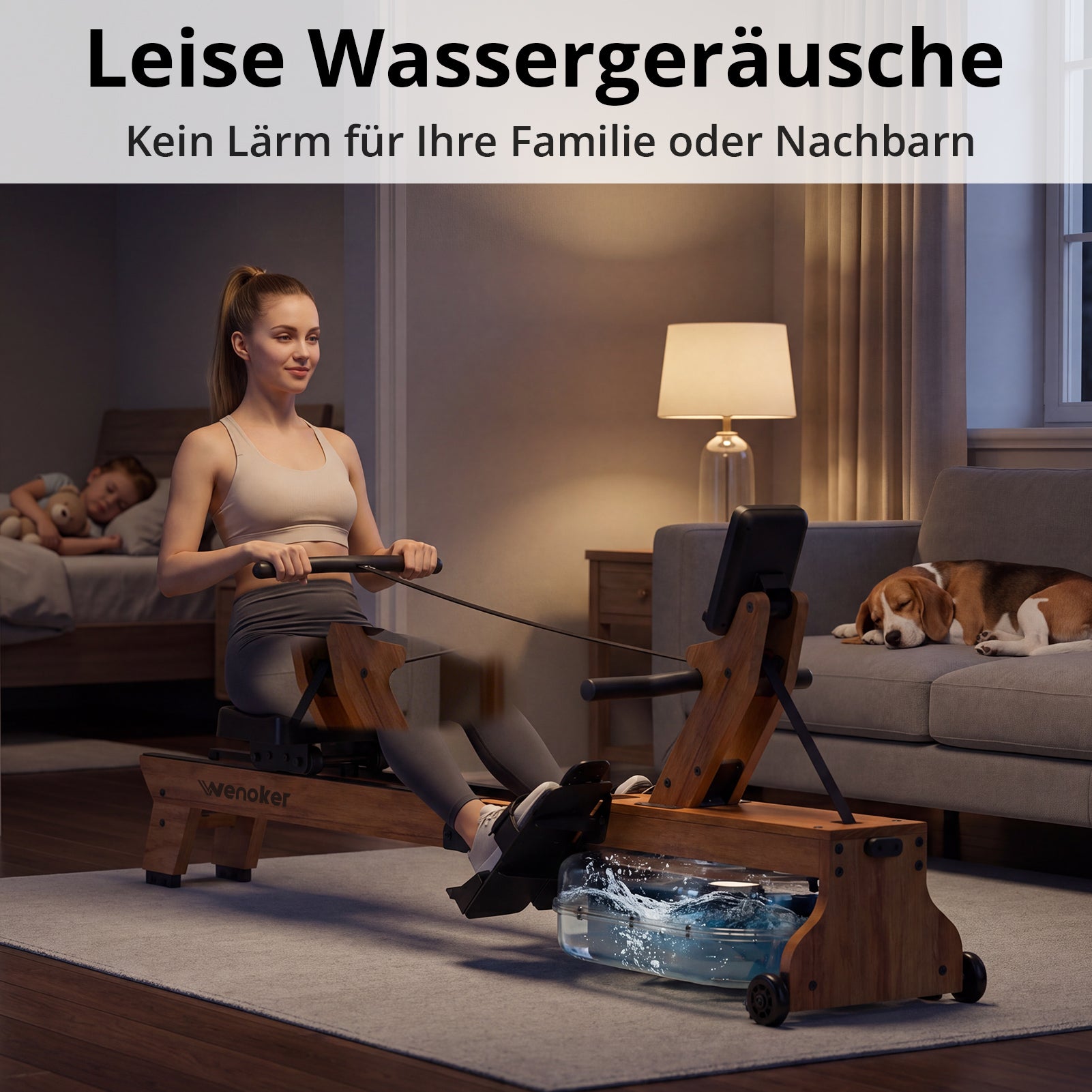 Wenoker RW623-50 Wasserwiderstand Holz-Rudergerät