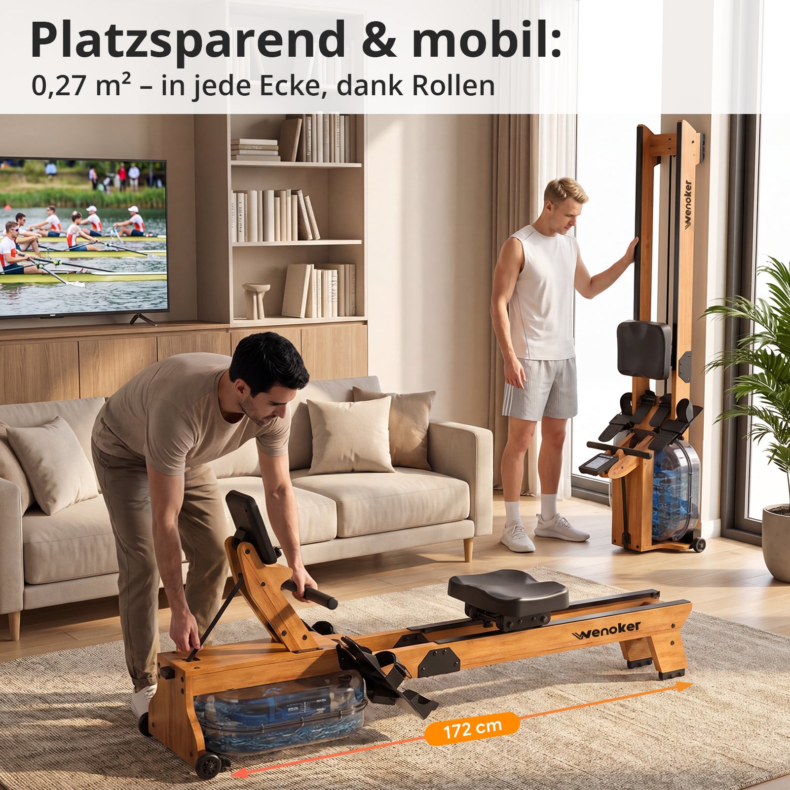 Wenoker RW623-50 Wasserwiderstand Holz-Rudergerät