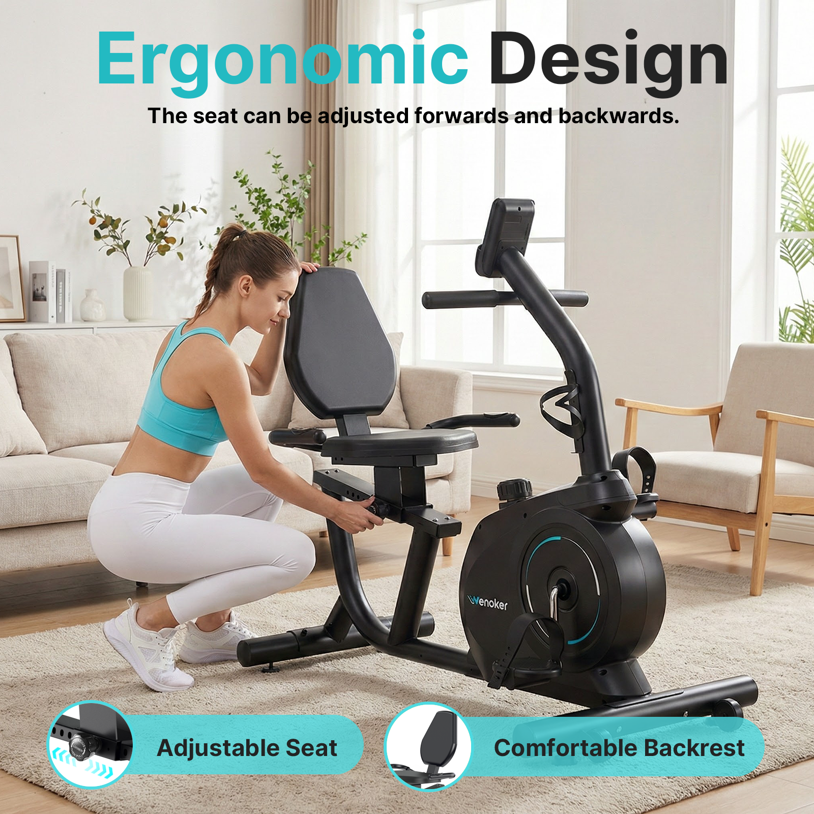 Wenoker JC503 Recumbent Exercise Bike