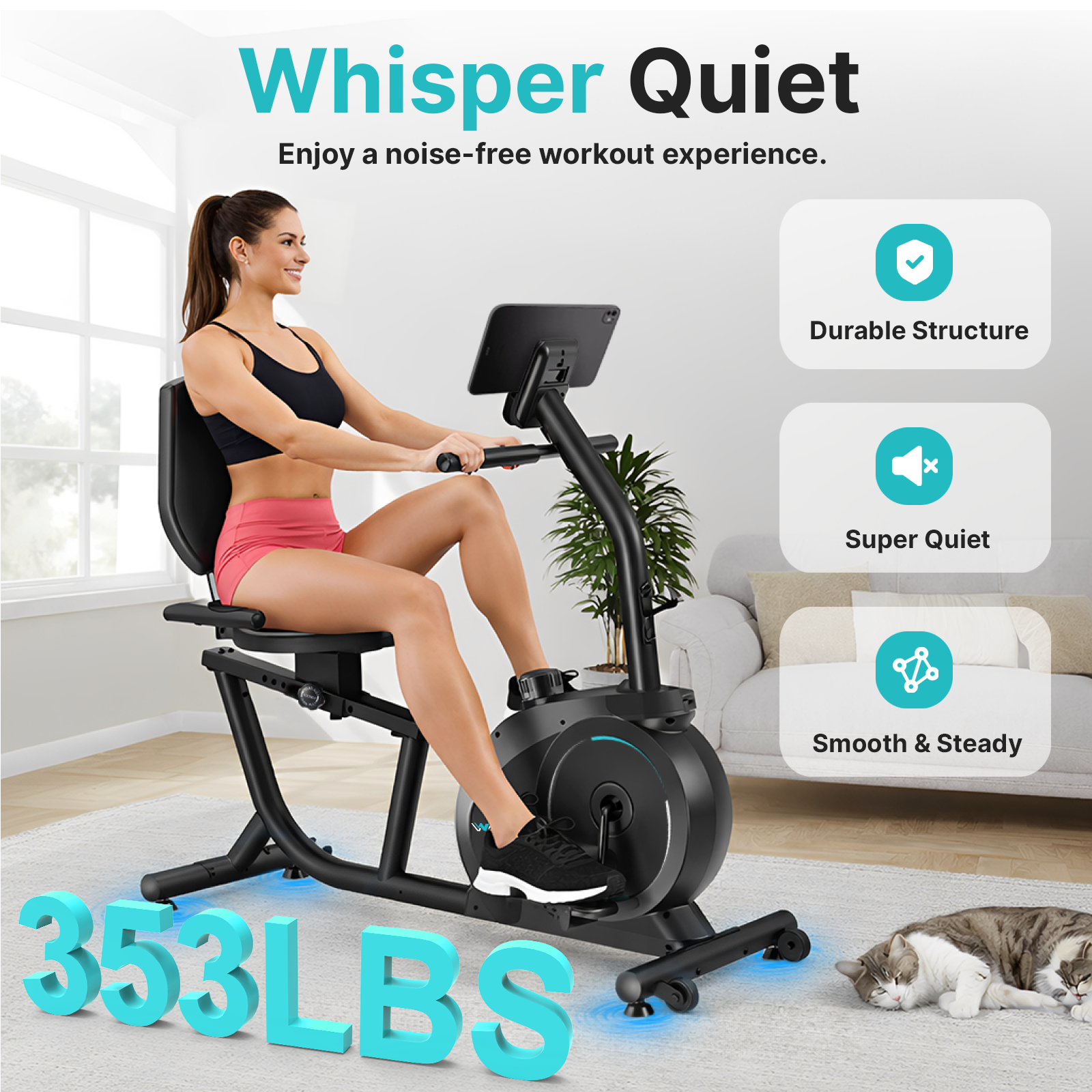 Wenoker JC503 Recumbent Exercise Bike