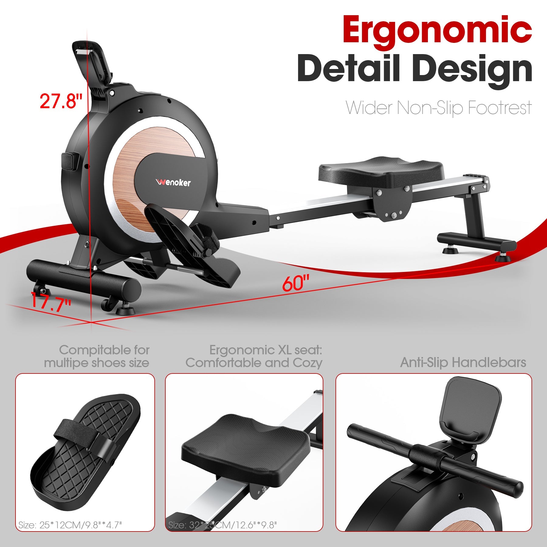 Wenoker H310 Magnetic Rowing Machine